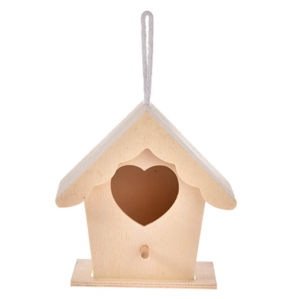 DIY Bird House Outdoor Hanging Bird Nest Home Decoration Gardening Decoration #BW