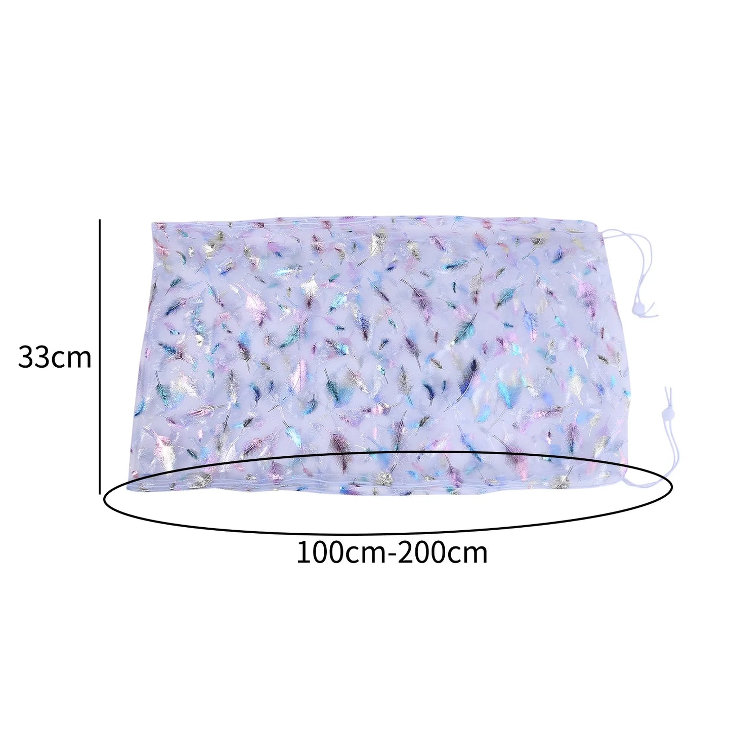 Bird Cage Cover Dustproof Birdseed Net Seed Catcher Nylon Mesh Birdseed Net Guard for Bird Cage Stars /Solid Color