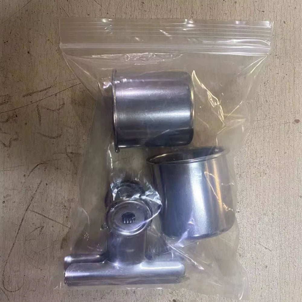 Bird Food Cup Stainless Steel Birds Parrot Feeder round Aviary Pet Food Water Feeding Bowl