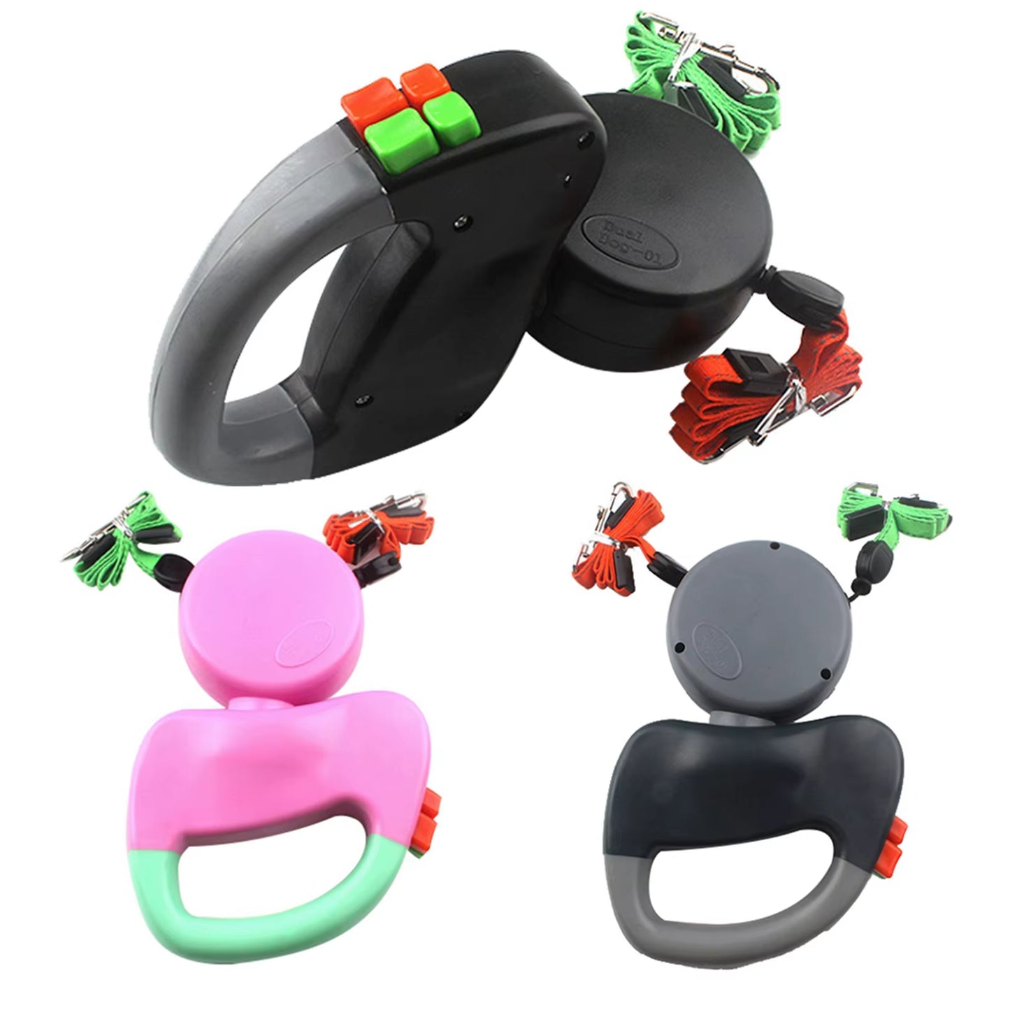 3M Dual Leash Pet Retractable Automatic Winding Rope Dogs Walking Traction Leash Accessory