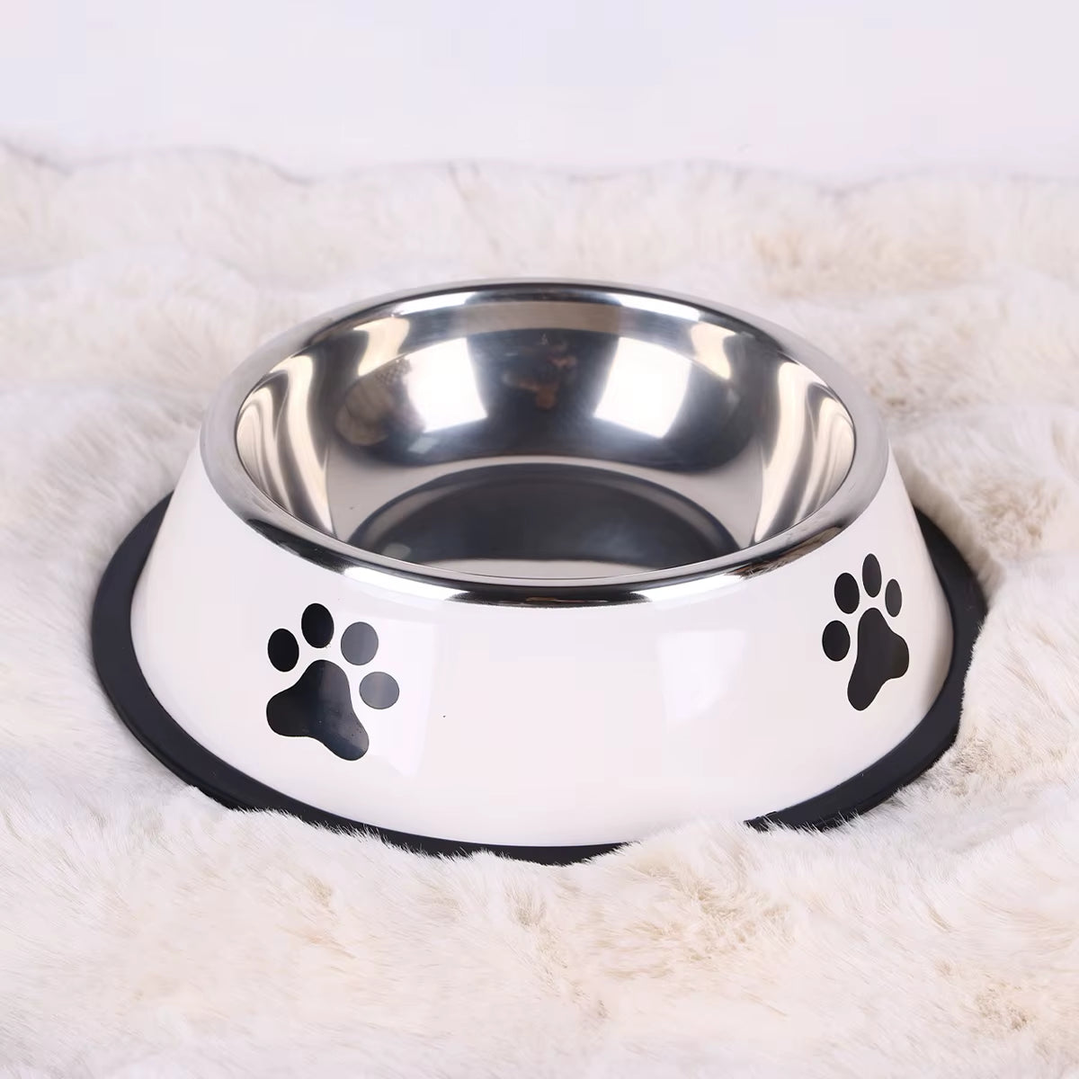 1PC Stainless Steel Pet Bowl Cat Bowl Dog Food Bowl Multi-Specification Anti-Fall Food Bowl Food Bowl Feeding Pet Supplies