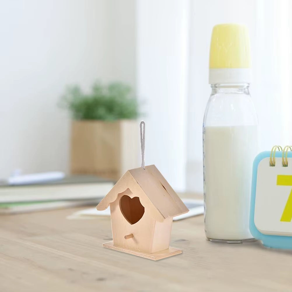DIY Bird House Outdoor Hanging Bird Nest Home Decoration Gardening Decoration #BW