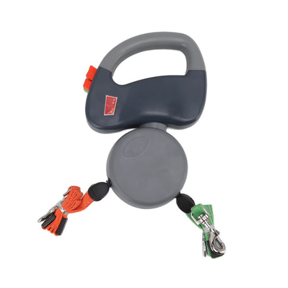 3M Dual Leash Pet Retractable Automatic Winding Rope Dogs Walking Traction Leash Accessory