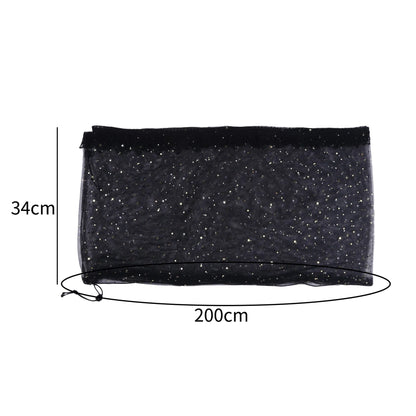 Bird Cage Cover Dustproof Birdseed Net Seed Catcher Nylon Mesh Birdseed Net Guard for Bird Cage Stars /Solid Color