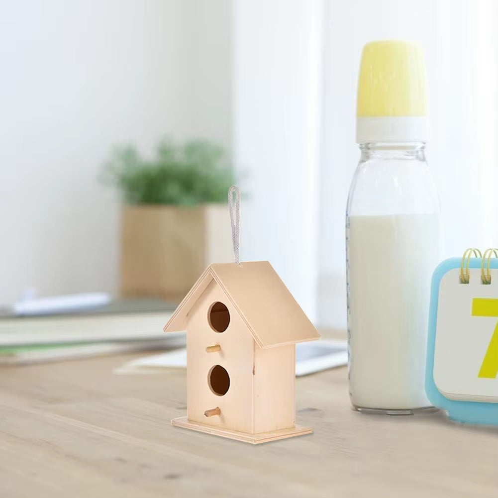 DIY Bird House Outdoor Hanging Bird Nest Home Decoration Gardening Decoration #BW