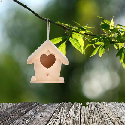 DIY Bird House Outdoor Hanging Bird Nest Home Decoration Gardening Decoration #BW