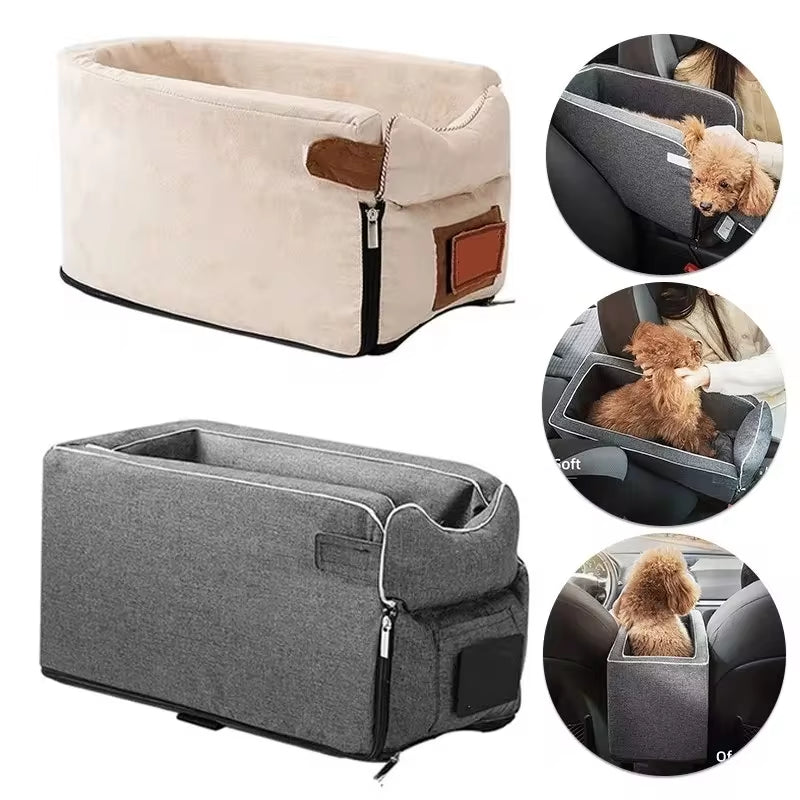Car Central Dog Seat Bed Portable Small Dogs and Cats Carriersafety Travel Bag Accessories Dropshipping No Package