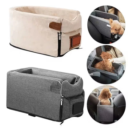 Car Central Dog Seat Bed Portable Small Dogs and Cats Carriersafety Travel Bag Accessories Dropshipping No Package
