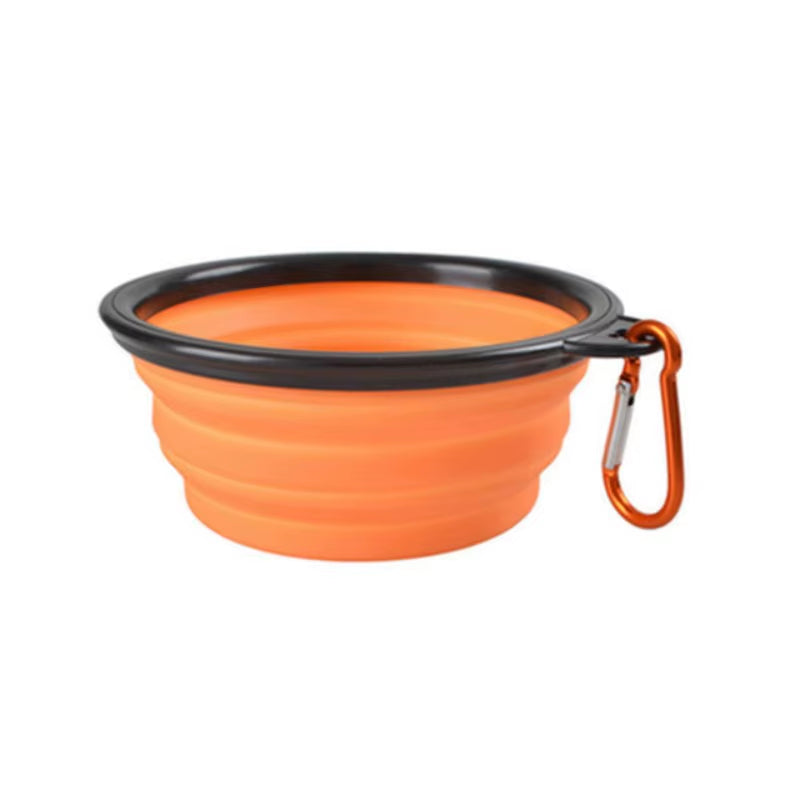 Portable Pet Food Bowl Durable TPR Bowl Cat and Dog Food Pet Silicone Collapsible Bowl Portable Travel Outdoor Water Food Bowl