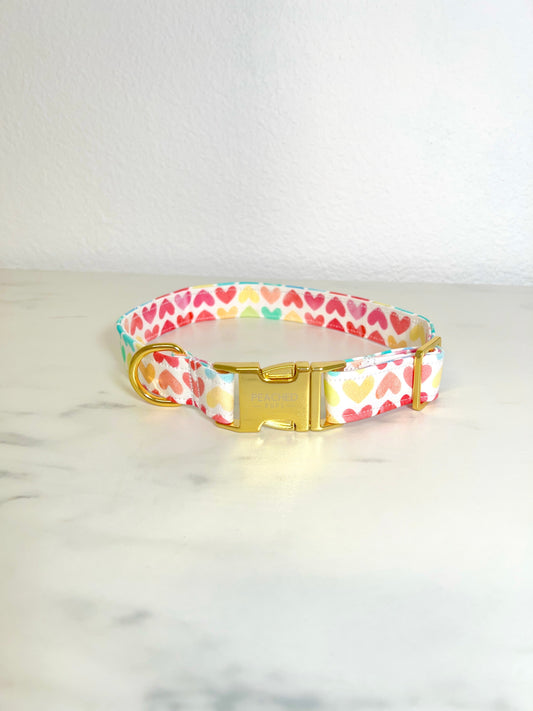 Rainbow Hearts Collar