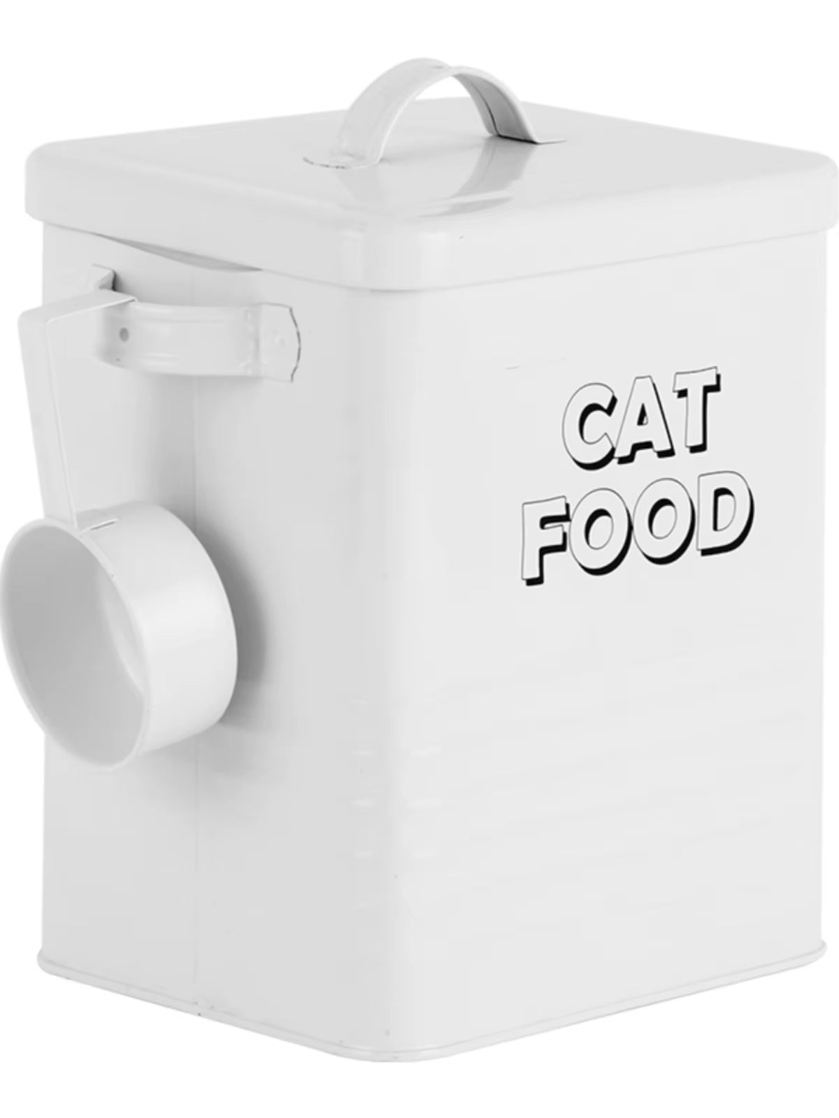 High-Value Pet Food Storage Bucket Cat Food Storage Bucket Dog Food Bucket Moisture-Proof Sealed Wrought Iron Grain Storage Box