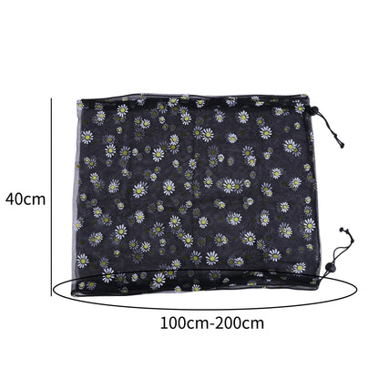 Bird Cage Cover Dustproof Birdseed Net Seed Catcher Nylon Mesh Birdseed Net Guard for Bird Cage Stars /Solid Color