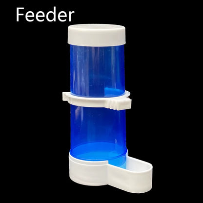 Pet Bird Automatic Drinker Feeder Blue Bird Feeder Bird Cage Parrot Feeding Tool Automatic Feeder Bowls and Drinkers 1 Pcs