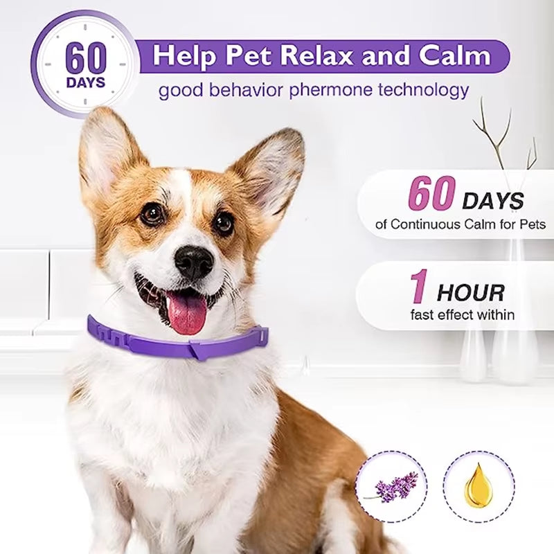 3/4 Pc Dogs Calming Pheromone Collars Pets Relieve Anxiety Adjustable Comfortable Collar for Puppy Kitten Large Dog Accessories