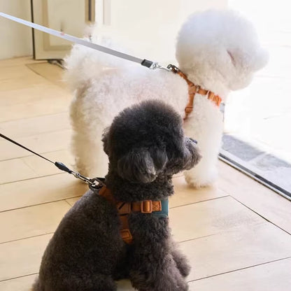 Cute Bear Pet Harness Leash Set Dog Vest Harness Strap Adjustable Breathable Harness for Puppy Cat Dog Supplies