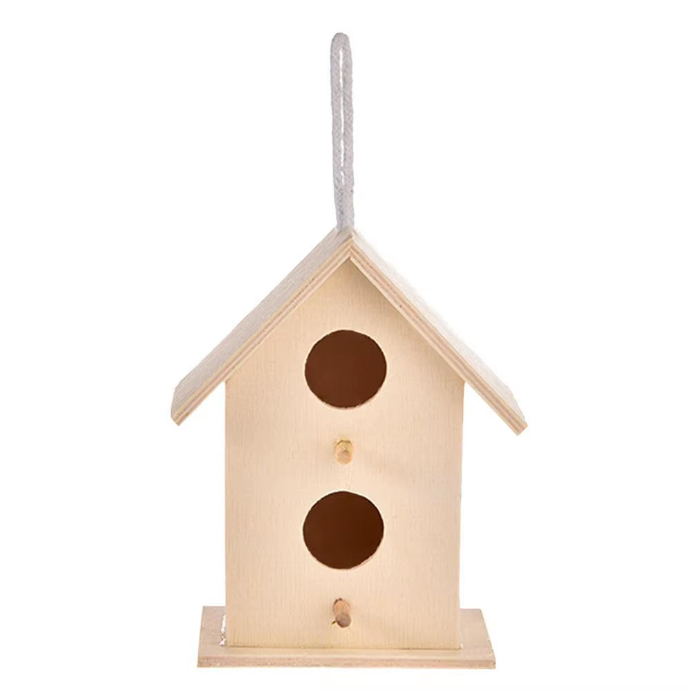 DIY Bird House Outdoor Hanging Bird Nest Home Decoration Gardening Decoration #BW